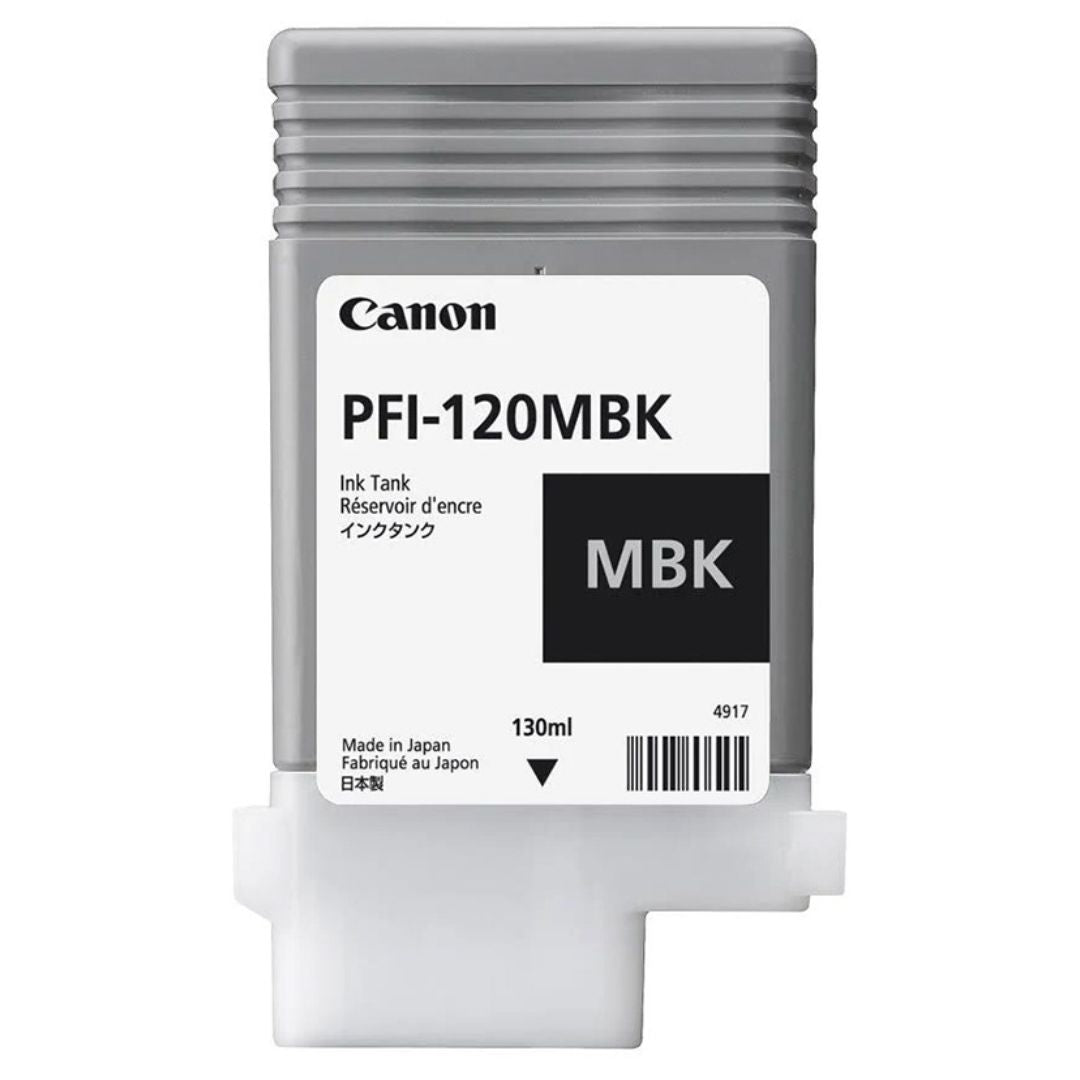 Tinta Canon PFI-120MBK Matte Black | Para imagePROGRAF TM-200 / TM-205 / TM-300 / TM-305 - Panamá