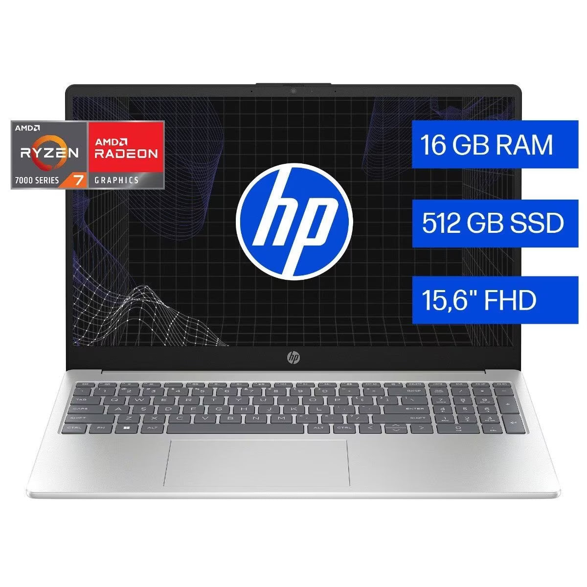 Laptop HP 15-fc0372la de 15.6" | D5MN2LA