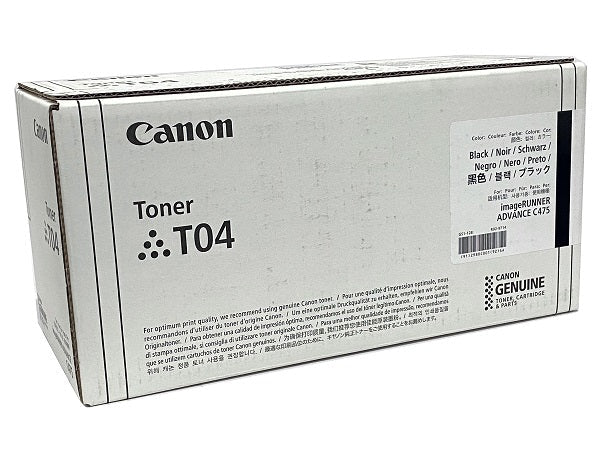 Empaque original del tóner Canon T04 2980C001AA Negro