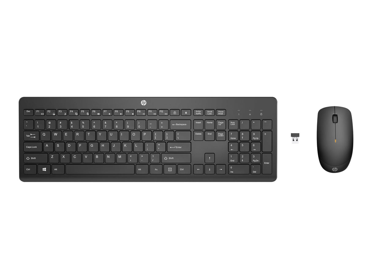 HP 235 - Juego de teclado y ratón - inalámbrico - Latinoamérica - para Pro Mobile Thin Client mt440 G3; ProBook 455 G9, 45X G8; ZBook Power G9, Studio G9 - Panamá