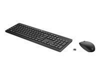 HP 235 - Juego de teclado y ratón - inalámbrico - Latinoamérica - para Pro Mobile Thin Client mt440 G3; ProBook 455 G9, 45X G8; ZBook Power G9, Studio G9 - Panamá