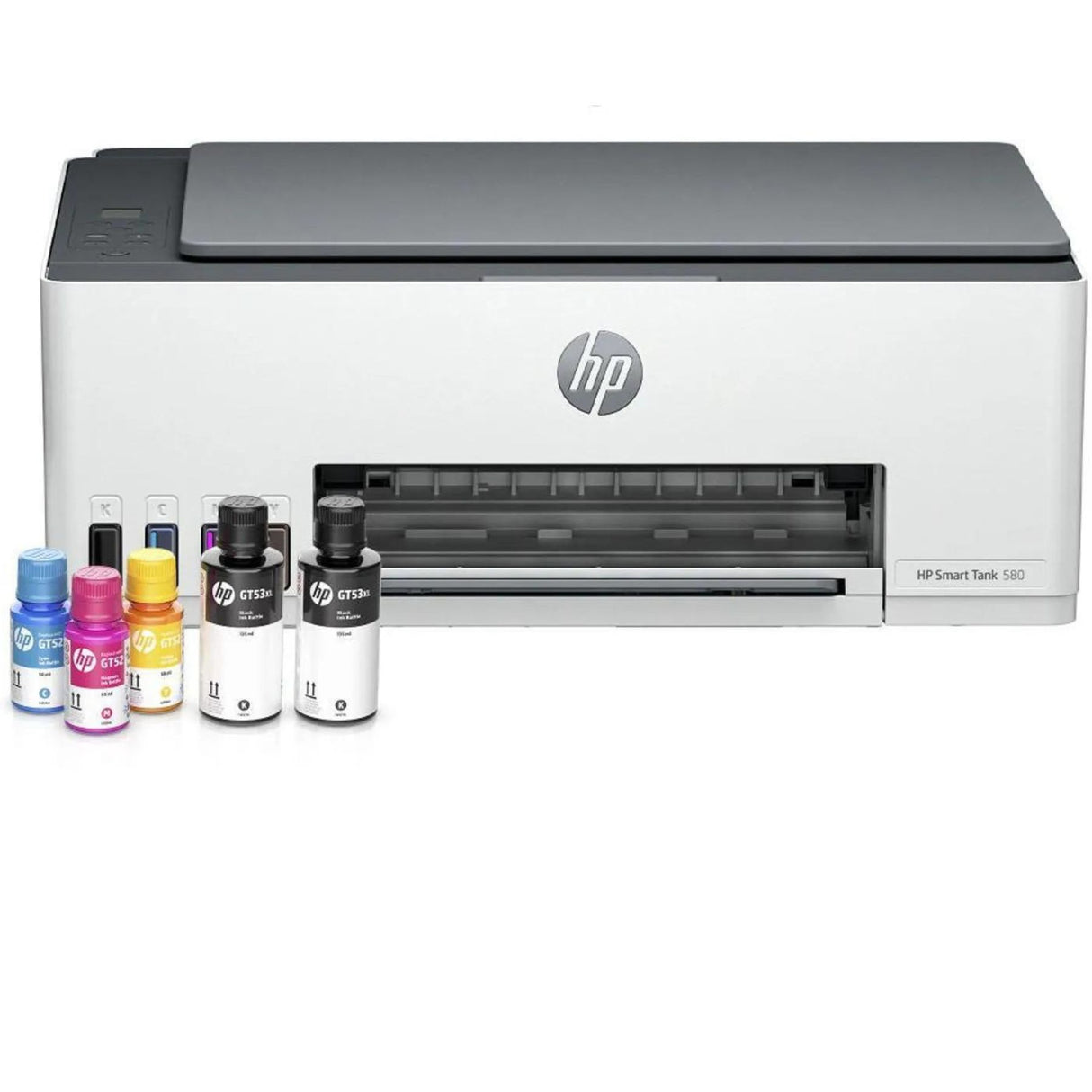 Impresora HP Smart Tank 580 WiFi con Tanque de Tinta de Alta Capacidad | Incluye 5 Botellas de Tinta - Reemplaza HP Smart Tank 415 | 12 ppm Negro / 5 ppm Color - Panamá