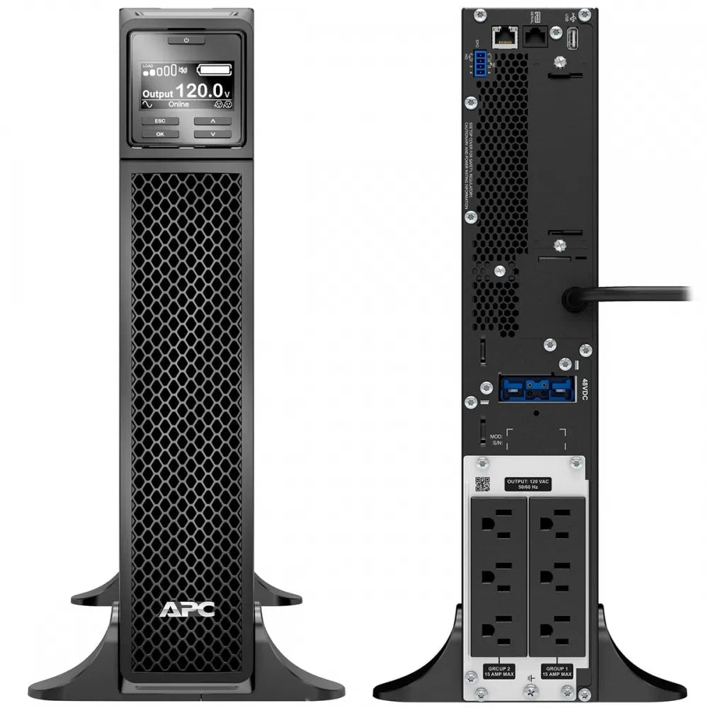 Smart-UPS en línea de APC, 1500 VA, torre, 120 V, 6 salidas NEMA 5-15R, SmartSlot, autonomía extendida - Panamá