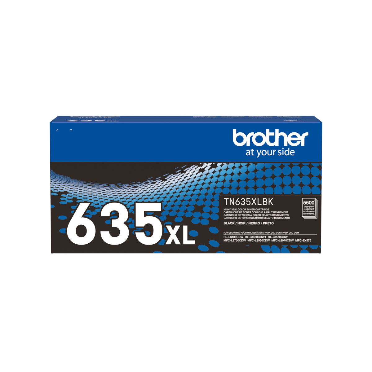 Tóner original Brother TN-635XLBK Negro