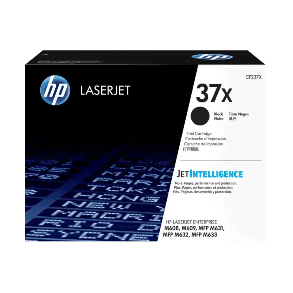 Toner Hp CF237X - 37X | Para LaserJet Enterprise Flow M632 | LaserJet Enterprise M607 / M608 / M609 / M631 / M632 / M633 | 25,000 páginas - Panamá