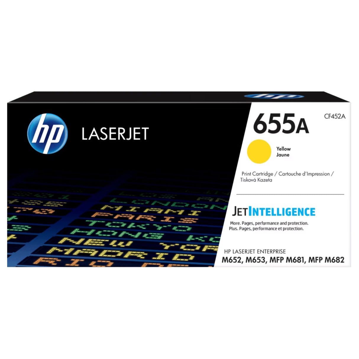 Toner Hp CF452A - 655A Amarillo | Para LaserJet Enterprise M652 / M653 / M681 / M682 | 10,500 páginas - Panamá