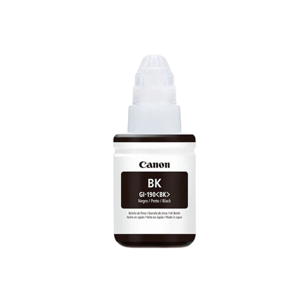 Botella de Tinta Canon GI-190 Negro | Para Pixma G2110 / G3110 / G4100 / G4110 | 6,000 páginas - Panamá