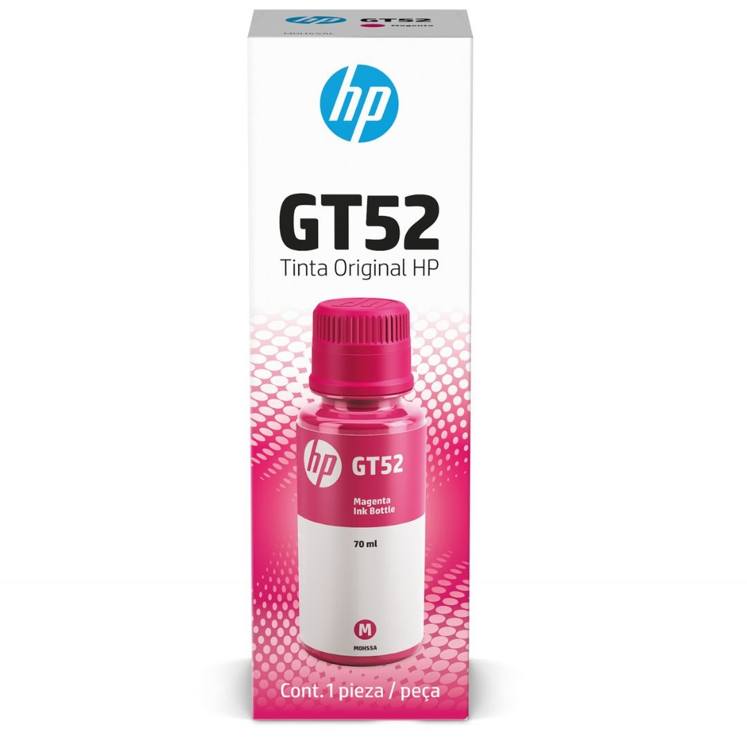 Botella de Tinta HP GT52 Magenta | Ink Tank 315/110/115/415 - DeskJet GT-5810/5820 - Smart Tank 580 / 750 | 8,000 páginas - Panamá