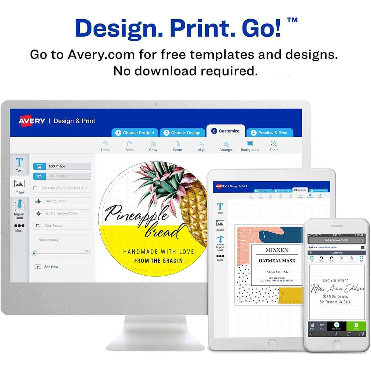 Etiqueta Avery Circular para impresoras Láser InkJet- Glossy White - Panamá