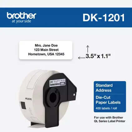 Etiqueta Brother DK-1201 | 1.1" X 3.5" - Panamá