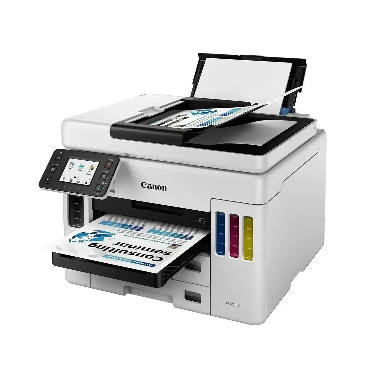 Impresora Canon MAXIFY GX7010 - Impresión Profesional - Inalámbrica - Conectividad Canon PRINT app - Alta Velocidad - 2,7” LCD Táctil | 45 ppm Negro / 25 ppm Color - Panamá