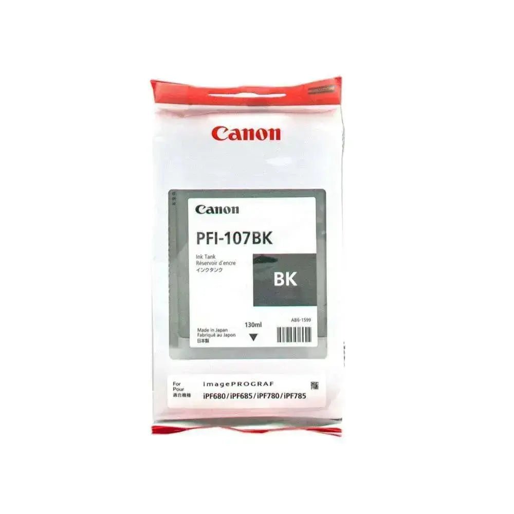 Tinta Canon Pfi-107Bk Black Ink Cartridge | Para imagePROGRAF iPF680 / iPF685 / iPF785 / iPF670 / iPF770 / iPF780 - Panamá