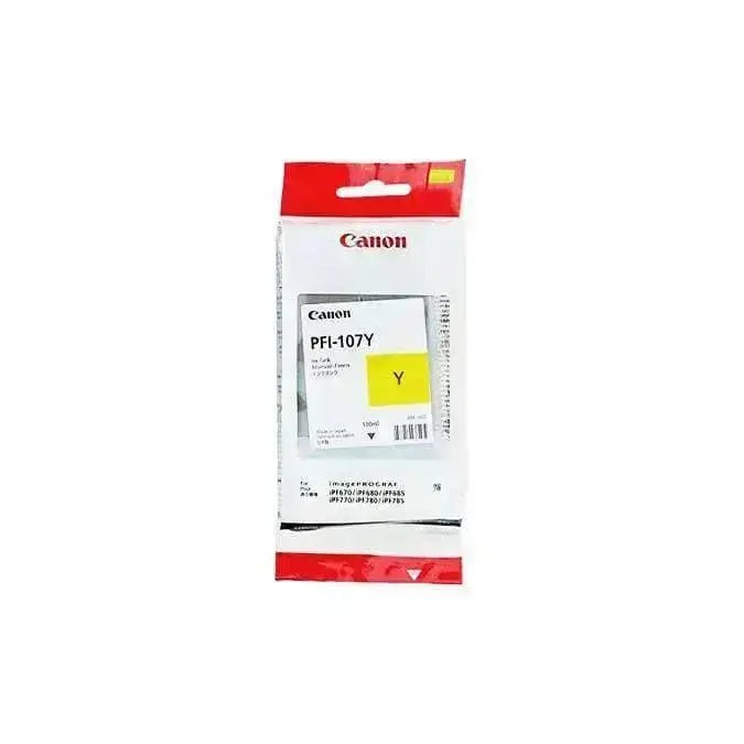 Tinta Canon Pfi-107Y Yellow Ink Cartridge | Para imagePROGRAF iPF680 / iPF685 / iPF785 / iPF670 / iPF770 / iPF780 - Panamá