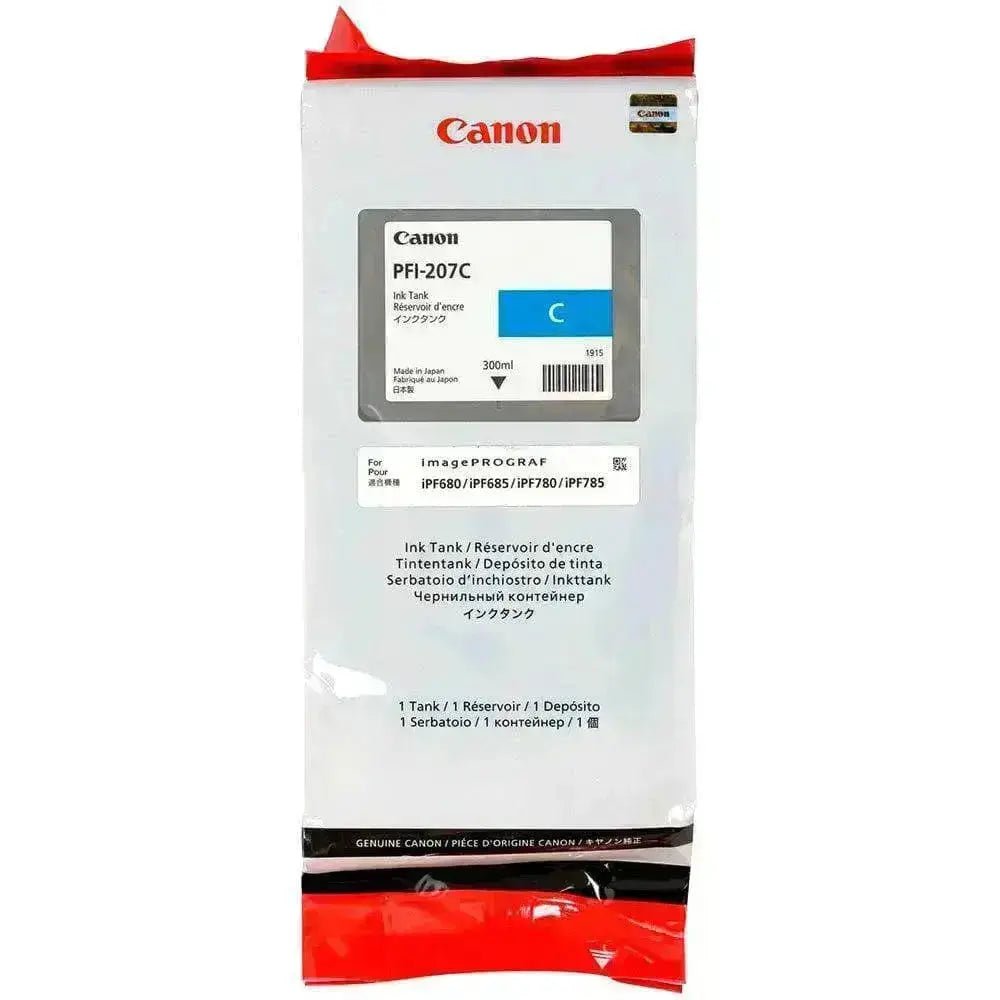 Tinta Canon Pfi-207C-Cyan | Para imagePROGRAF iPF680 / iPF685 / iPF785 / iPF670 / iPF770 / iPF780 - Panamá