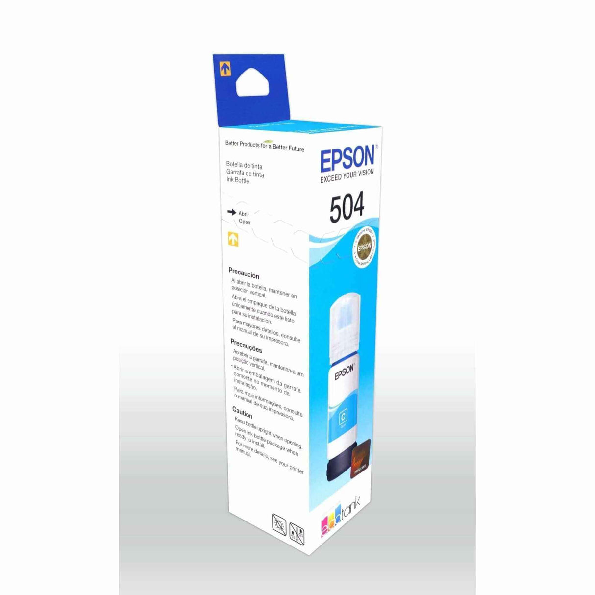 Tinta Epson T504220-AL -Cyan | Ecotank L4150/L4160/L4260/L4360/L6171/L6270/L14150 | 6,000 Páginas - Panamá
