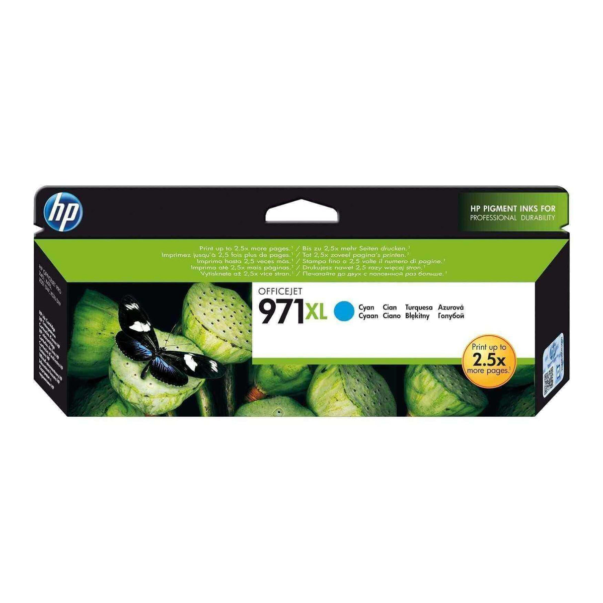 Tinta HP 971XL Cyan | Para HP OfficeJet Pro X451 / X476 - Panamá