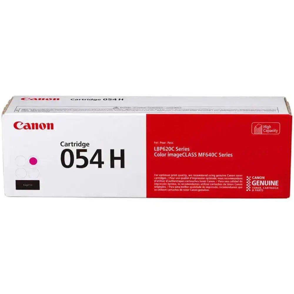 Toner Canon 054H Magenta | Para ImageCLASS MF645Cx / MF644Cdw / MF643Cdw / MF642Cdw / MF641Cw / MF640C / LBP623Cdw / LBP622Cdw / LBP621Cw / LBP620 | 2,300 páginas - Panamá