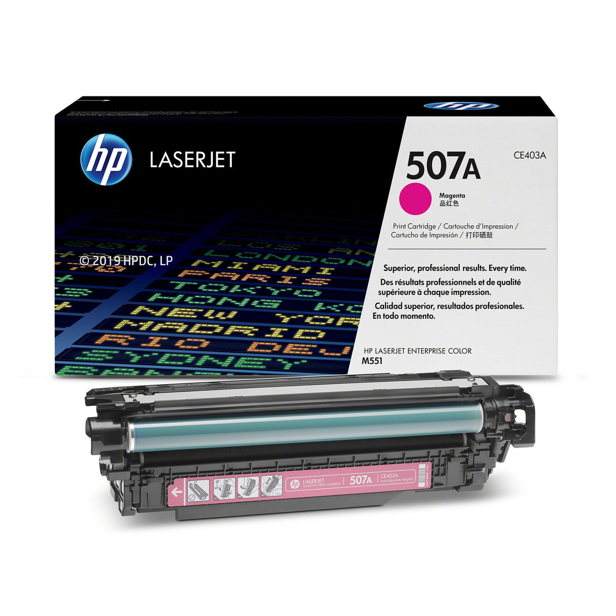 Toner Hp CE403A - 507A - Magenta | Para LaserJet Pro M570 | LaserJet Enterprise M551 / M575 - Panamá
