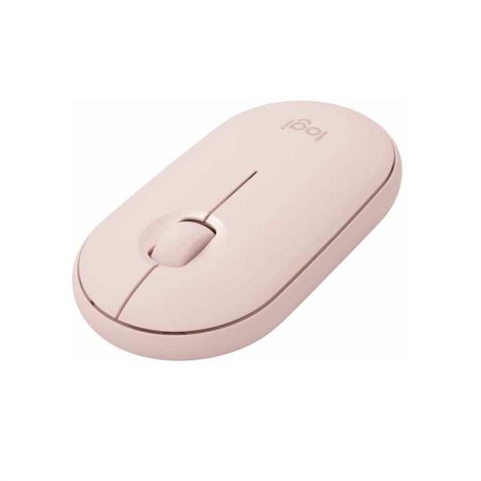 Mouse (Raton) Logitech Pebble M350-Rosado | Bluetooth