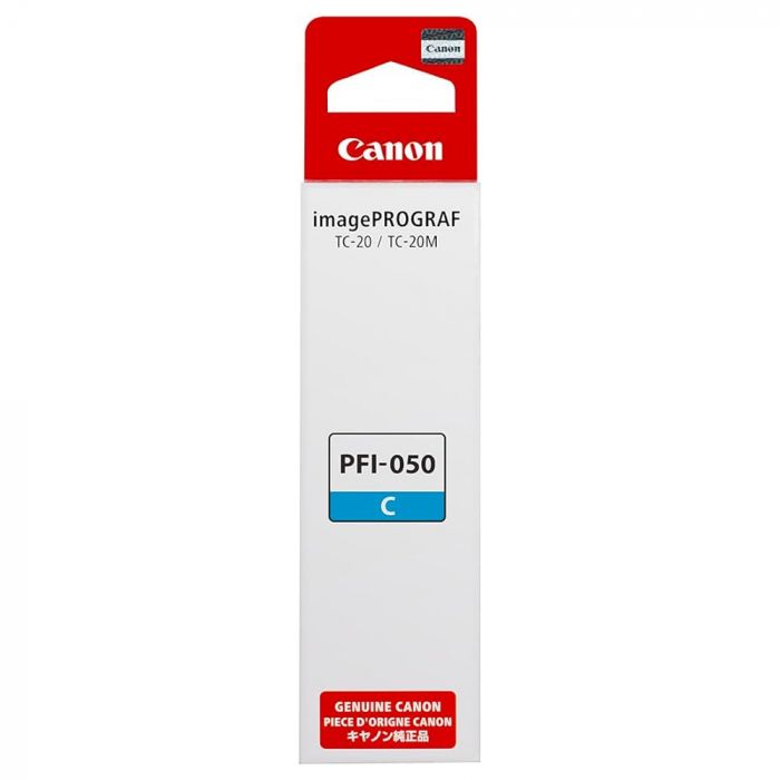 Tinta Canon PFI-050C Cyan | Para imagePROGRAF TC-20 / TC-20M