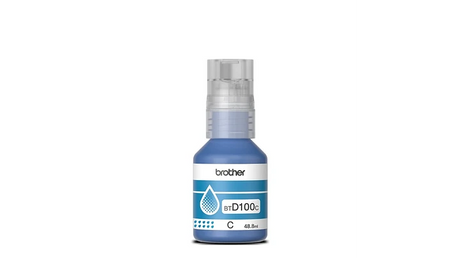 Botella de Tinta Brother BTD100C - Cyan | Para DCP-T230 / DCP-T430W / DCP-T530DW / DCP-T536DW / DCP-T730DW / MFC-T930DW | 5,000 paginas - Panamá
