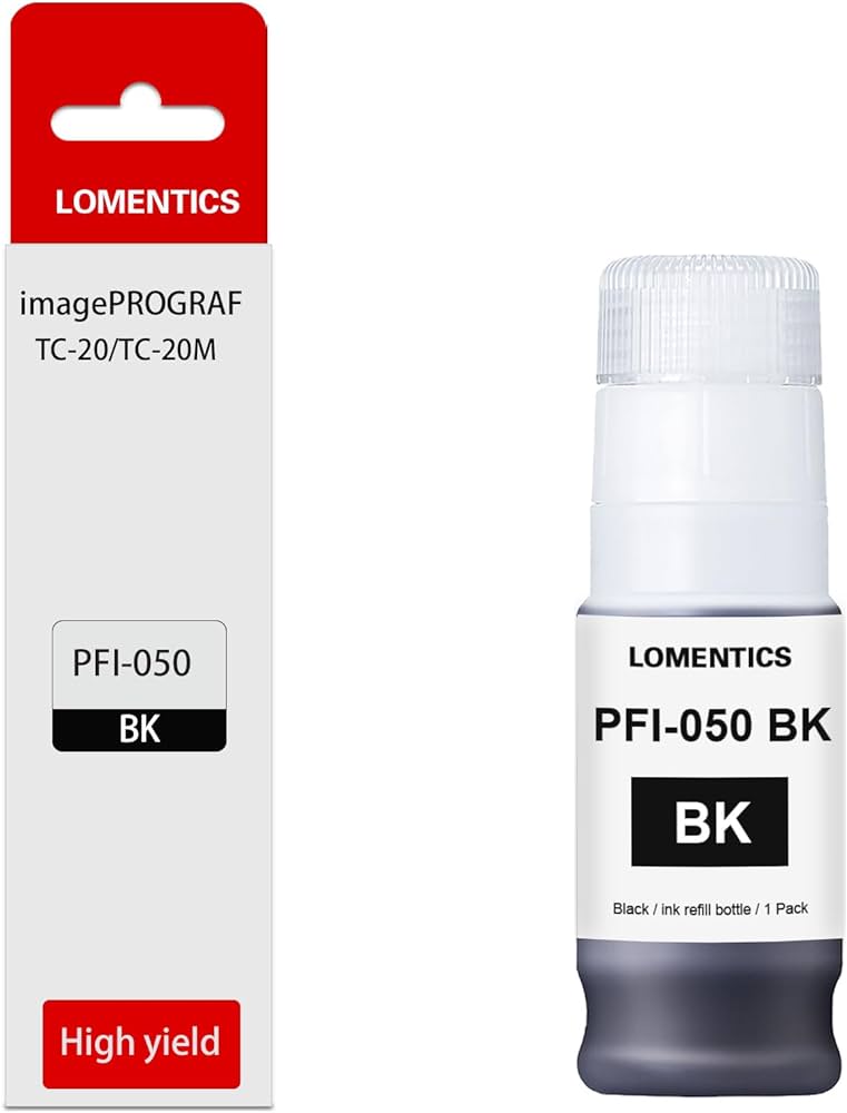 Tinta Canon PFI-050BK Negro para TC-20/TC-20M