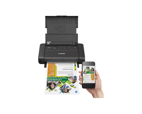 Canon Pixma TR160: Impresora Portatil Canon inalámbrica para imprimir en cualquier lugar | 8 ppm Negro / 5 ppm Color - Panamá