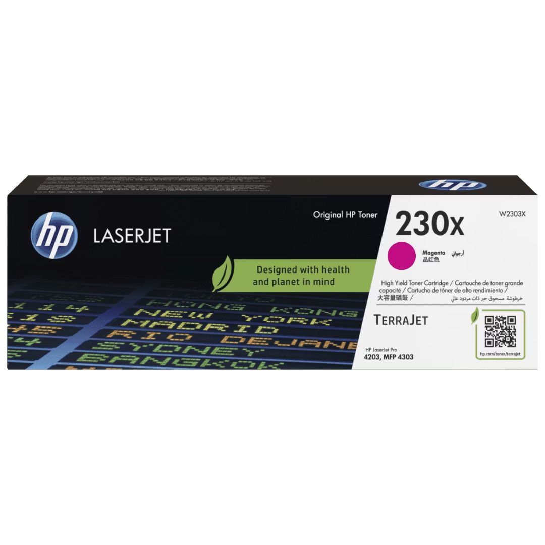 Toner Hp W2303X 230X Magenta | para HP LaserJet Pro 4203 / 4303 | 5,500 páginas - Panamá