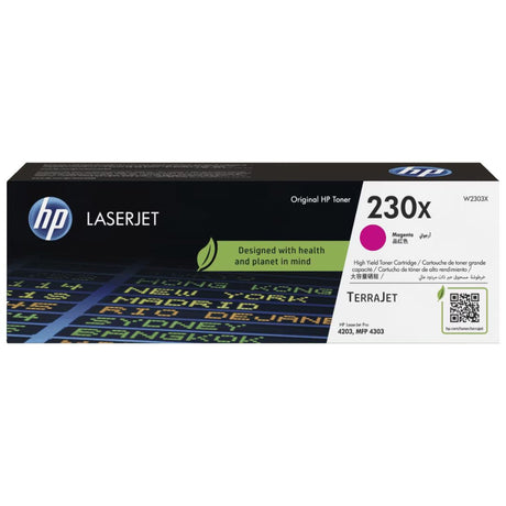 Toner Hp W2303X 230X Magenta | para HP LaserJet Pro 4203 / 4303 | 5,500 páginas - Panamá