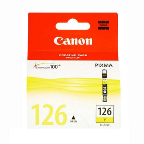 Tinta Canon CLI-126 Amarillo | Para IP4910, IP4810, IX6510, MG5310, MG5210,MX711 - Panamá