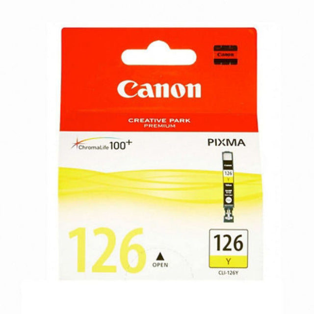Tinta Canon CLI-126 Amarillo | Para IP4910, IP4810, IX6510, MG5310, MG5210,MX711 - Panamá