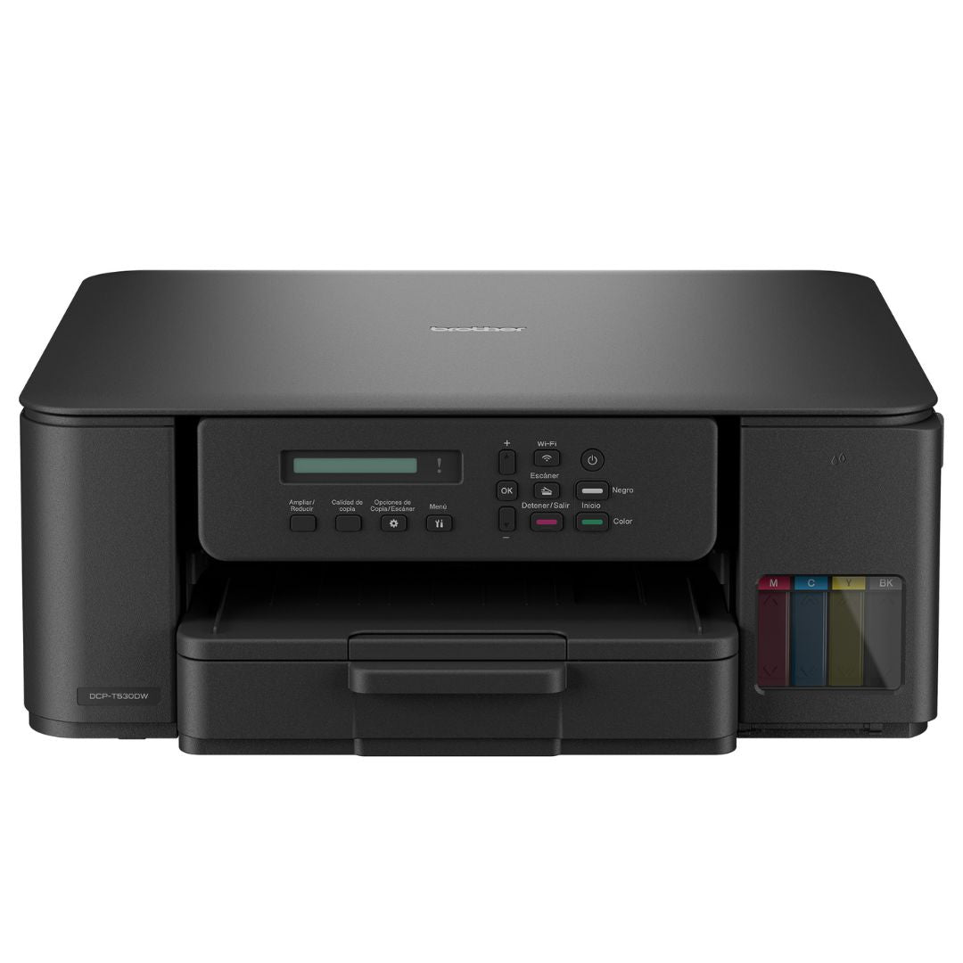 Impresora Multifuncional Brother DCP-T530DW Color | DCPT 530DW - Tinta Continua - Conectividad Inalámbrica - Impresión Dúplex | 27 ppm Negro / 11 ppm Color - Panamá