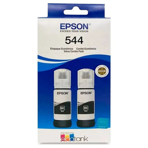 Pack de 2 Botellas de Tinta Epson 544 Negra – Compatible con L1210, L3110, L1250, L3210, L3250, L5190, L5290, L5590
