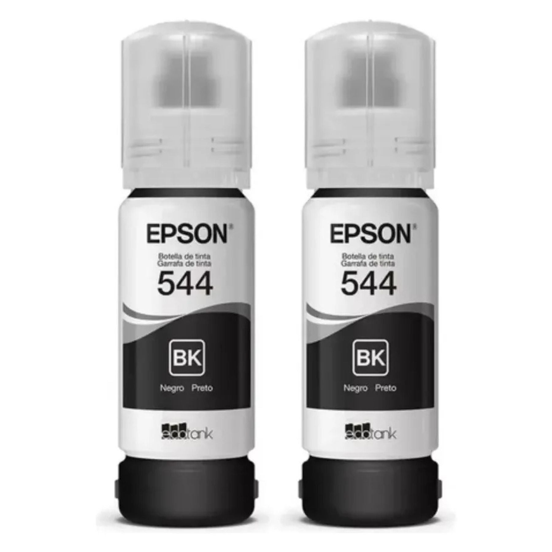 Pack de 2 Botellas de Tinta Epson 544 Negra – Compatible con L1210, L3110, L1250, L3210, L3250, L5190, L5290, L5590
