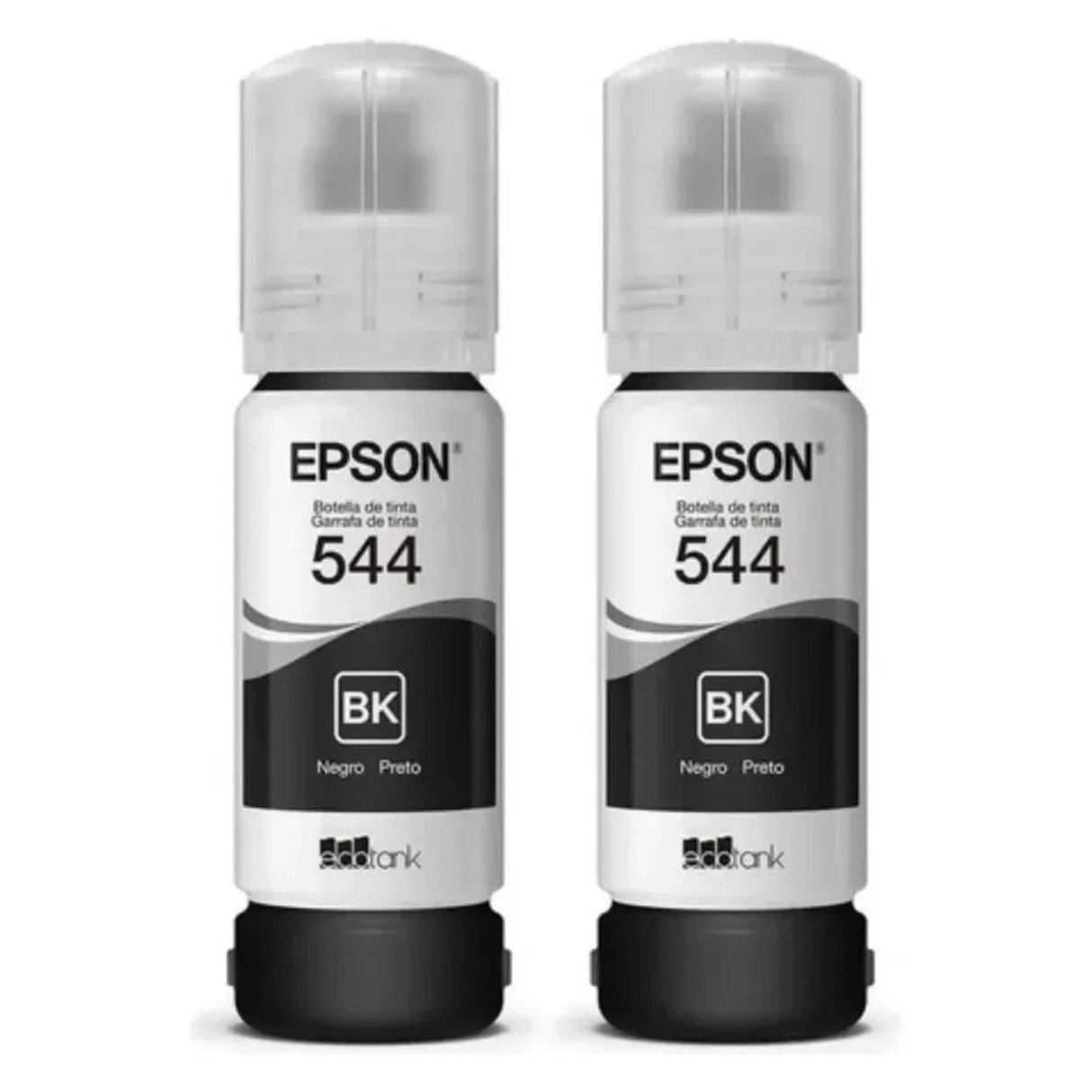 Pack de 2 Botellas de Tinta Epson 544 Negra – Compatible con L1210, L3110, L1250, L3210, L3250, L5190, L5290, L5590