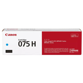 Toner Canon 075H Cyan | Para imageCLASS MF665Cdw / LBP646Cdw / LBP647Cdw / MF663Cdw / MF662Cdw  | 2,500 páginas