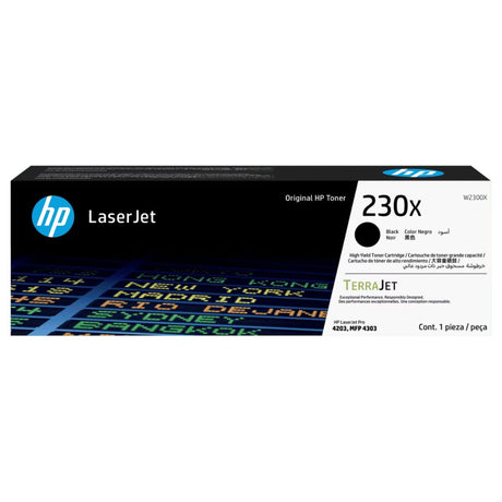 Toner Hp W2300X 230X Negro | para HP LaserJet Pro 4203, 4303 | 7,500 páginas - Panamá