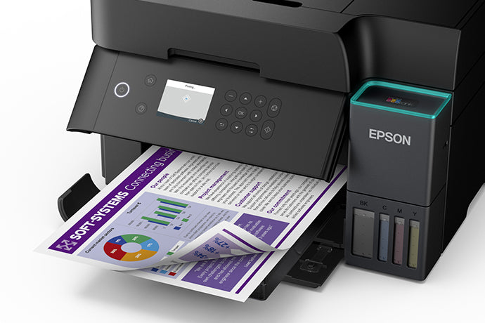 Impresora multifuncional Epson EcoTank L6370 | Impresión Duplex | 18 ppm Negro / 9 ppm Color | Remplazo de  Epson EcoTank L6270