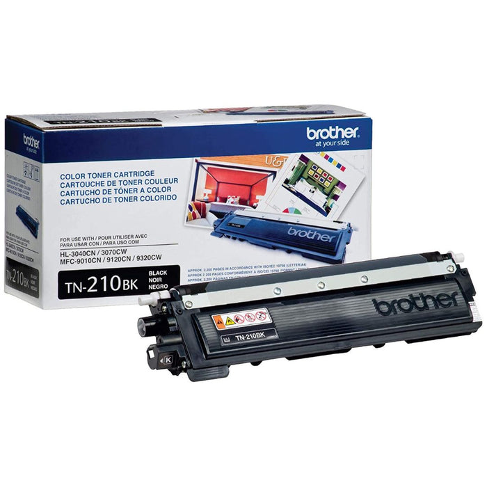 Toner Brother TN-210K | TN210K | Para HL-3040CN / HL-3045CN / HL-3070CW / HL-3075CW / MFC-9010CN / MFC-9120CN / MFC-9125CN / MFC-9320CW / MFC-9325CW