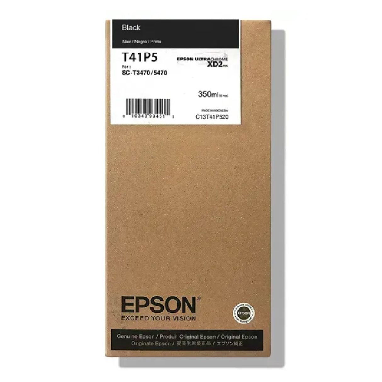 Tinta Epson de Alta Capacidad T41P - Negro | Para Epson SureColor - T3470/3475/5470/5475/5470M