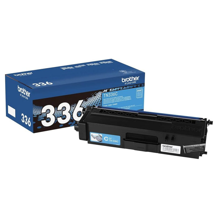 Toner Brother TN-336C Cyan | TN336C | Para HL-L8250CDN / HL-L8350CDW / HL-L8350CDWT / MFC-L8600CDW / MFC-L8850CDW