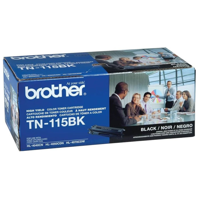 Toner Brother TN-115BK | TN115BK | Para DCP-9040CN / DCP-9045CDN / HL-4040CDN / HL-4040CN / HL-4070CDW / MFC-9440CN / MFC-9450CDN / MFC-9840CDW