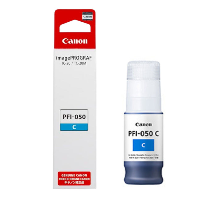 Tinta Canon PFI-050C Cyan para TC-20/TC-20M