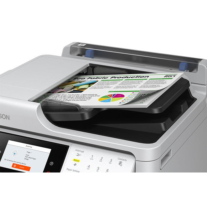 Impresora Epson WorkForce Pro WF-C5810 - Multifuncional a Color - Tecnología PrecisionCore Heat-Free - Velocidad 25 ISO ppm - Capacidad 10,000 Páginas