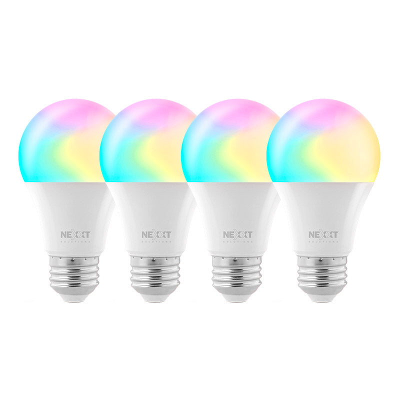 Bombillo LED inteligente Wi-Fi 110V A19 - NHB-C110 4PK - Multicolor - Panamá
