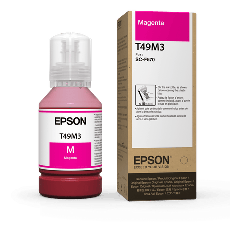 Botellas de Tinta de Sublimación Epson T49M320 | Color Magenta para SureColor F170 F570 F571 | 140 ml - Panamá