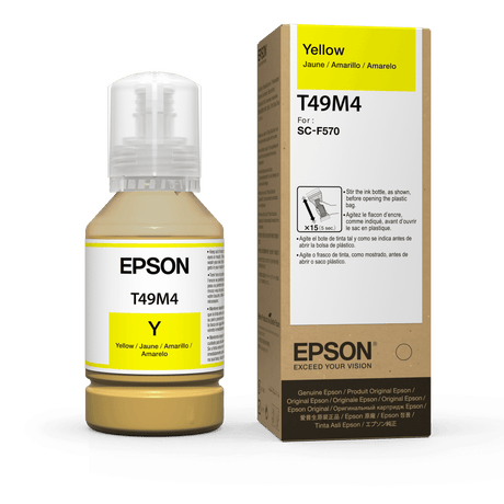 Botellas de Tinta de Sublimación Epson T49M420 | Color Amarillo para SureColor F170 F570 F571 | 140 ml - Panamá