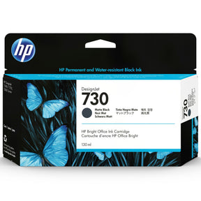 Cartucho de tinta HP Designjet 730 Negro mate de 130 ml | HP DesignJet T1600 / T1700 / T2600 - Panamá