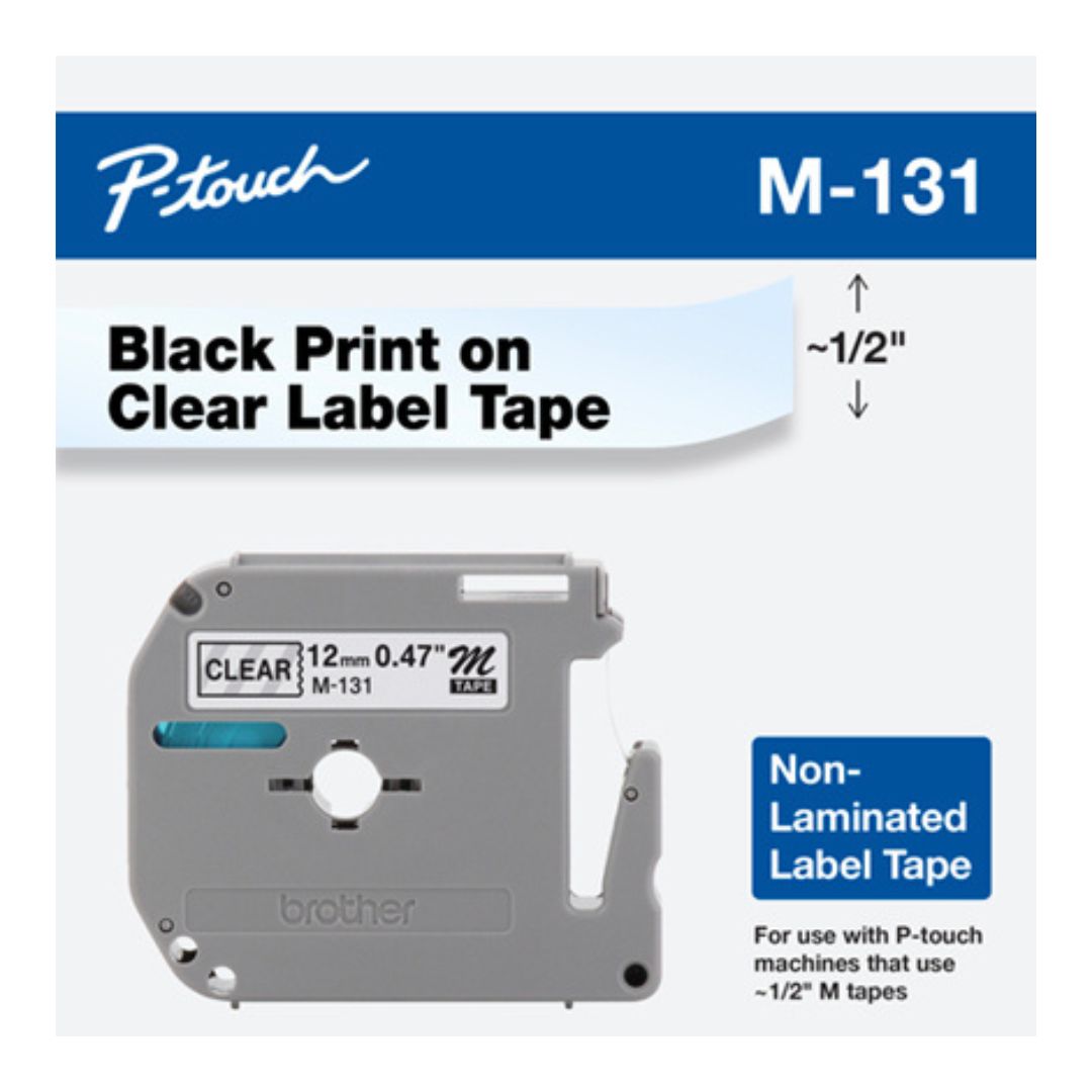 Cinta de etiquetas para impresoras P-touch de 8 m | Brother M-131 - Panamá