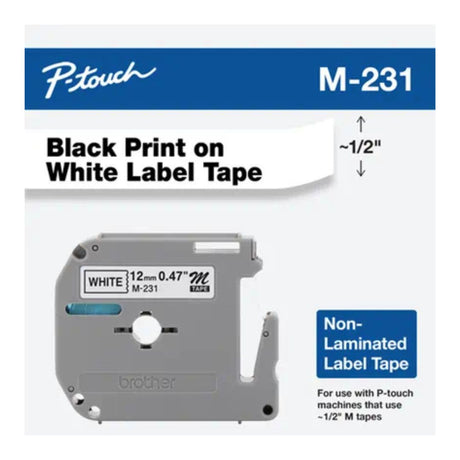 Cinta de etiquetas para impresoras P-touch de 8 m | Brother M-231 - Panamá